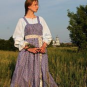 Русский сарафан и рубаха"Серафима"