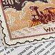 Книжная закладка «Поезд» | Серия Western Post. Закладки. Книжные закладки | Вышивка на одежде (zveri-v-karmane-). Ярмарка Мастеров.  Фото №6
