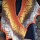 Заказать Minishal cuello Gris tejido de punto 100% lana conjunto de punto. Brillantes chales. Ярмарка Мастеров. . Shawls Фото №3