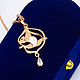 Подвеска воздушная гимнастика "Котенок на полотнах". Подвеска. Sabira Jewelry. Ярмарка Мастеров.  Фото №5