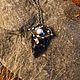 Obsidian, Metal and Pearl Pendant (p-011-13). Pendants. #Ofel_way. My Livemaster. Фото №4