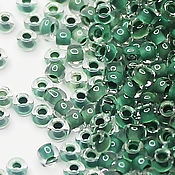 Материалы для творчества handmade. Livemaster - original item Czech beads 10/0 Green procras 38359 10 g Preciosa. Handmade.