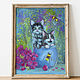 Animal painting. Oil painting cat 'Adventures of kittens'. Pictures. Lifia Art. Online shopping on My Livemaster.  Фото №2