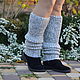  Fashionable High Leg Warmers stockings down with wool. Leg warmers. Down shop (TeploPuha34). My Livemaster. Фото №6