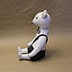 Белый Тедди мишка. Мишки Тедди. Сай Ирина (teddy and toys). Интернет-магазин Ярмарка Мастеров.  Фото №2