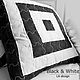 Декоративные подушки лоскутные. Black & White. Подушки. LA-Design (patchwork). Интернет-магазин Ярмарка Мастеров.  Фото №2
