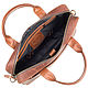 Кожаная деловая сумка "Гильермо" (коричневый крейзи). Классическая сумка. Кожинка. Ярмарка Мастеров.  Фото №4