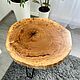 Table made of sawn poplar with local filling with ep. resin. Tables. Custom furniture making U.LOFT. Online shopping on My Livemaster.  Фото №2