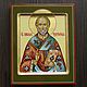 The icon of St. Nicholas (handwritten), Icons, Vyazniki,  Фото №1