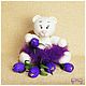 Gift set - soft knitted toys and candy flowers. Stuffed Toys. grishinaolesya. My Livemaster. Фото №4