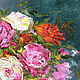  Oil painting of Roses in a transparent vase. Pictures. Zabaikalie. My Livemaster. Фото №6