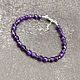 The bracelet is a natural amethyst with a cut. Bead bracelet. naturalkavni. My Livemaster. Фото №4
