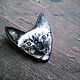 Hand-painted cat brooch made of glass, Brooches, St. Petersburg,  Фото №1