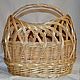 Basket bag woven from willow vine, Basket, Kirovo-Chepetsk,  Фото №1