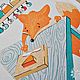 Ткань рогожка хлопок 100% Рыжий лисенок купоны. Ткани. Оксана    Льняной мир. Интернет-магазин Ярмарка Мастеров.  Фото №2
