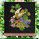An old scheme of cross-stitch Dove and grapes, Patterns for embroidery, Taganrog,  Фото №1