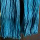 Order Linen boho scarf blue male female gift. SilkColor. Livemaster. . Scarves Фото №3