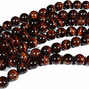 Материалы для творчества handmade. Livemaster - original item Copy of Copy of Copy of Copy of Copy of Tiger eye 4 mm, smooth ball, natural stone beads. Handmade.