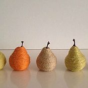 Для дома и интерьера handmade. Livemaster - original item Jute pears set of 5 pcs. Handmade.