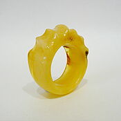 Украшения handmade. Livemaster - original item Amber ring size 21 P-147. Handmade.