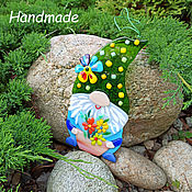 Дача и сад handmade. Livemaster - original item Garden figures: stained glass decoration of the garden or house Garden gnome. Handmade.