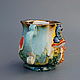 Mug with decoration 'Caterpillar from Wonderland'. Mugs and cups. Mila. My Livemaster. Фото №6