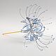 Order Hairpin stick for hair lycoris transparent blue Spider lily. PandaStudio (glossyfleur). Livemaster. . Hairpin Фото №3