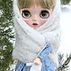 Кукла Блайз в русском стиле и пуховом платке. Custom Blythe Doll, Народные сувениры, Москва,  Фото №1