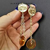 Украшения handmade. Livemaster - original item Earrings.  amber. Handmade.