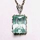 Заказать Кулон с аквамарином огранённым 17.5 ct. ART-NIKKO, украшения с камнями (art-nikko). Ярмарка Мастеров. . Подвеска Фото №3