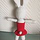 Bunny in red dress. Amigurumi dolls and toys. Shadow-artist. Online shopping on My Livemaster.  Фото №2