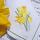 Napkin with embroidery 'Daffodils'. Swipe. Shpulkin dom. My Livemaster. Фото №4