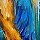 Заказать Картина маслом на холсте Попугаи. Попугайчики картина. Картины Регины Куюковой. Ярмарка Мастеров. . Картины Фото №3