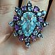 Кольцо с аквамарином 8,3ct «Королева Севера». Кольца. GoldenFlower. Ярмарка Мастеров.  Фото №4