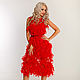 evening red dress. Dresses. Evening designer dresses GoldDress. Online shopping on My Livemaster.  Фото №2
