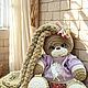 Зайка в платье ручная работа вязаный. Мягкие игрушки. Fortunatoys2023. Ярмарка Мастеров.  Фото №5