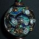Кулон лэпворк - Спиральный мир (лэмпворк кулон. lampwork). Тагильцева Наталья