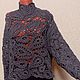 Джемпер вязаный - ирландское кружево Анжелика. Джемперы. Ирландское кружево и вязаный декор (Oxana-M). Ярмарка Мастеров.  Фото №9