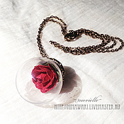 Украшения handmade. Livemaster - original item pendant Rose. Handmade.