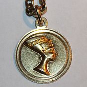 Винтаж handmade. Livemaster - original item Beautiful gold pendant 