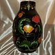 Винтаж: Ваза МАКИ КИТАЙ 1950х,ручная роспись,карболит:РЕДКОСТЬ!!!. Вазы винтажные. СОЛЕЙ. Интернет-магазин Ярмарка Мастеров.  Фото №2