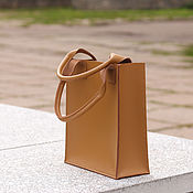 Сумки и аксессуары handmade. Livemaster - original item Women`s leather bag mustard-brown. Handmade.