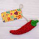 Beaded brooch 'Pepper', Brooches, Rostov-on-Don,  Фото №1