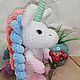 A plush unicorn, a unicorn with a lush mane, a soft toy. Stuffed Toys. ГЕРБАРИКА. My Livemaster. Фото №4