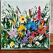 Картины и панно handmade. Livemaster - original item Pictures: Painting wildflowers 