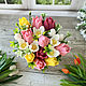 Soap bouquet in a glass Tulips and snowdrops, Soap, Moscow,  Фото №1