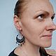 Серьги с содалитом и авантюрином. Серьги-калачи. Sania-anna. Интернет-магазин Ярмарка Мастеров.  Фото №2