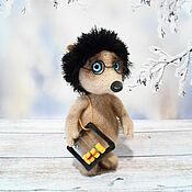 Куклы и игрушки handmade. Livemaster - original item Amigurumi dolls and toys: clever hedgehog. Handmade.