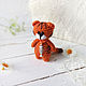 Tiger Cub Keychain. Knitted mini toy, Amigurumi dolls and toys, Chaikovsky,  Фото №1