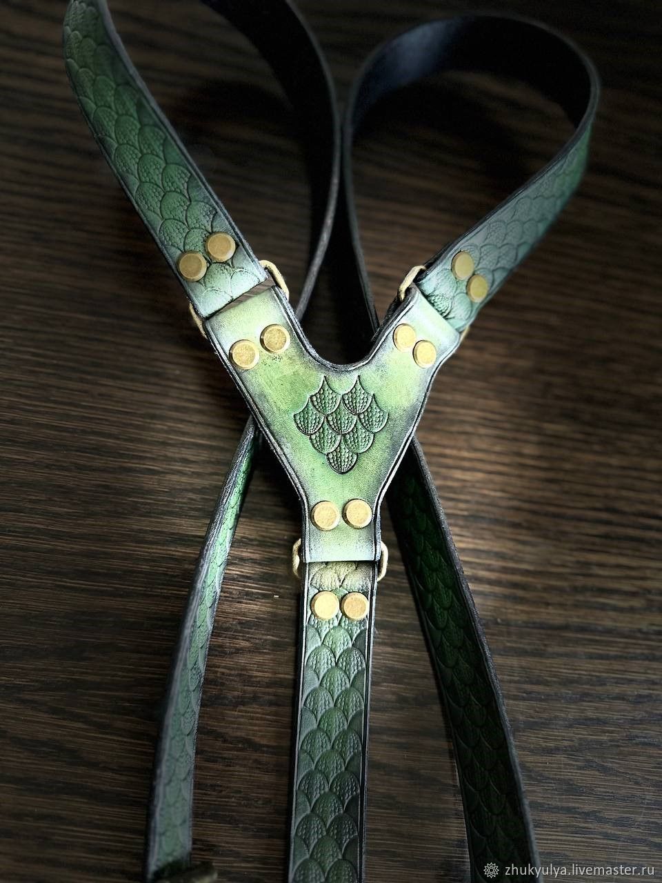 Подтяжки: из натуральной кожи с тиснением в интернет-магазине Ярмарка ...